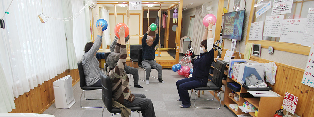 集団機能訓練の実施の様子